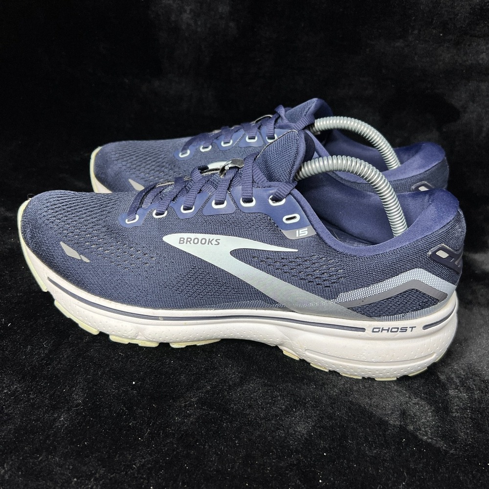 Brooks Ghost 15 1203801B450 Womens US 11B‎ Running Shoes Navy Athletic Sneakers